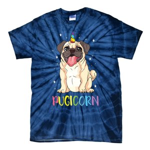 Girl Pugicorn Funny Pug Lover Unicorn Pug Owner Tie-Dye T-Shirt