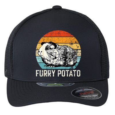 Guinea Pig Furry Potato Vintage Guinea Pig Flexfit Unipanel Trucker Cap