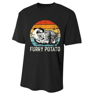 Guinea Pig Furry Potato Vintage Guinea Pig Performance Sprint T-Shirt