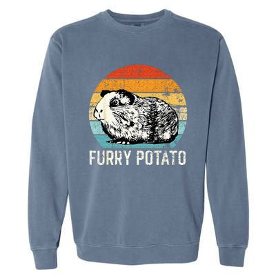 Guinea Pig Furry Potato Vintage Guinea Pig Garment-Dyed Sweatshirt