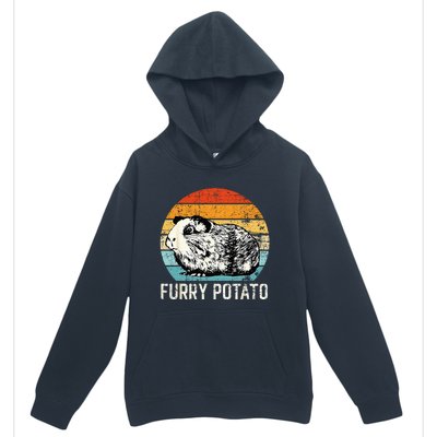 Guinea Pig Furry Potato Vintage Guinea Pig Urban Pullover Hoodie