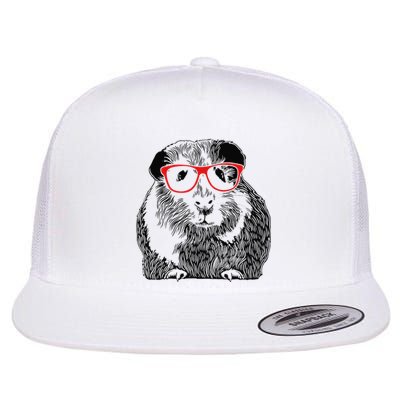 Guinea Pig Funny Guinea Pig Cute Guinea Pig Flat Bill Trucker Hat