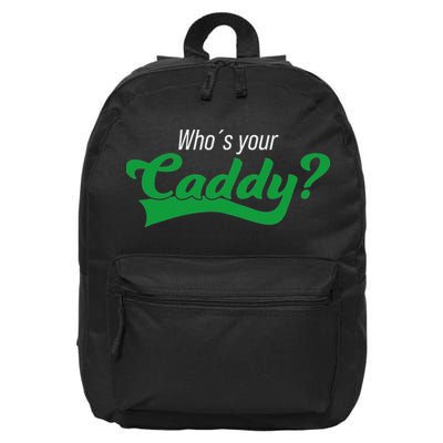 Golf Player Funny Caddy Costume Tournament Who´s Your Caddy 16 in Basic Backpack