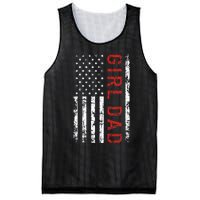 GirlDad Proud Father of Fathers Day Vintage Mesh Reversible Basketball Jersey Tank