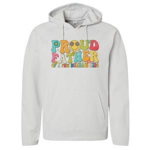 Groovy Proud Father Dumbass Retro Fathers Day Performance Fleece Hoodie