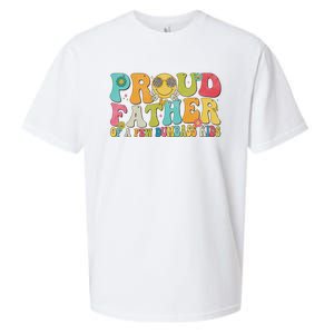 Groovy Proud Father Dumbass Retro Fathers Day Sueded Cloud Jersey T-Shirt