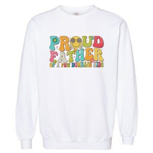 Groovy Proud Father Dumbass Retro Fathers Day Garment-Dyed Sweatshirt