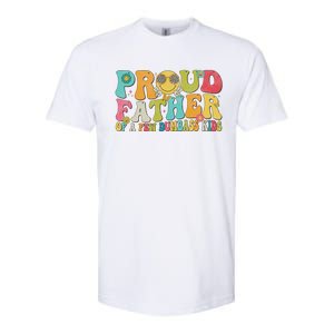 Groovy Proud Father Dumbass Retro Fathers Day Softstyle CVC T-Shirt