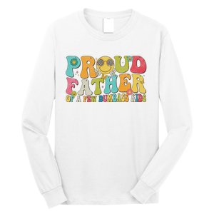 Groovy Proud Father Dumbass Retro Fathers Day Long Sleeve Shirt