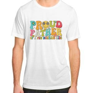 Groovy Proud Father Dumbass Retro Fathers Day Adult ChromaSoft Performance T-Shirt