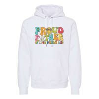 Groovy Proud Father Dumbass Retro Fathers Day Premium Hoodie