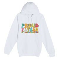 Groovy Proud Father Dumbass Retro Fathers Day Premium Pullover Hoodie