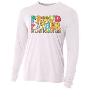 Groovy Proud Father Dumbass Retro Fathers Day Cooling Performance Long Sleeve Crew