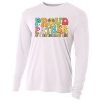 Groovy Proud Father Dumbass Retro Fathers Day Cooling Performance Long Sleeve Crew