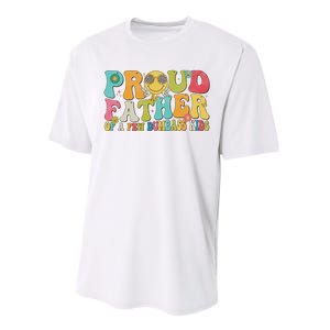 Groovy Proud Father Dumbass Retro Fathers Day Performance Sprint T-Shirt