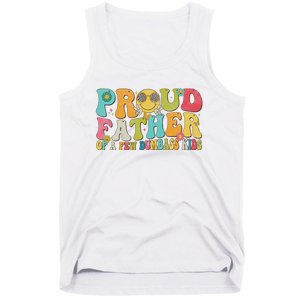 Groovy Proud Father Dumbass Retro Fathers Day Tank Top