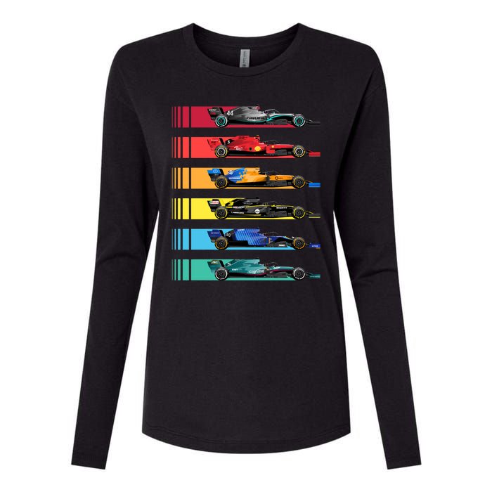 Grand Prix F1 Race Womens Cotton Relaxed Long Sleeve T-Shirt