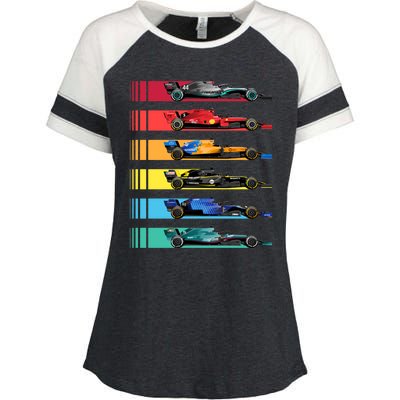 Grand Prix F1 Race Enza Ladies Jersey Colorblock Tee