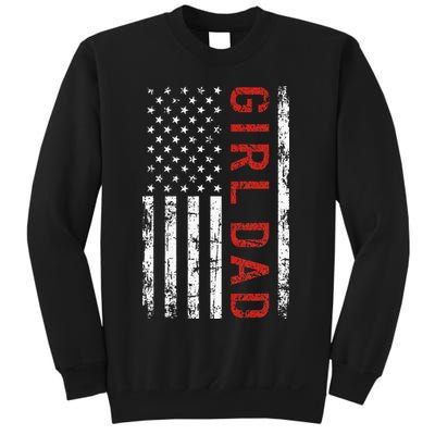 GirlDad Proud Father of Fathers Day Vintage Sweatshirt