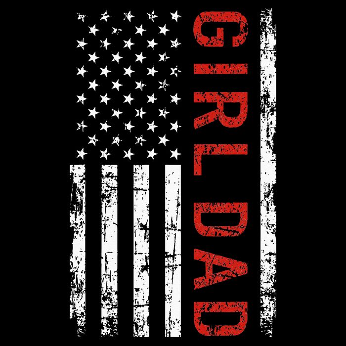 GirlDad Proud Father of Fathers Day Vintage Backpack