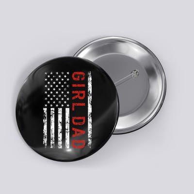 GirlDad Proud Father of Fathers Day Vintage Button