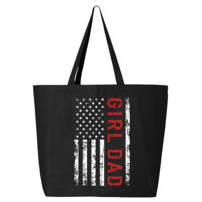 GirlDad Proud Father of Fathers Day Vintage 25L Jumbo Tote