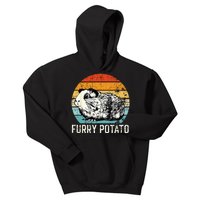 Guinea Pig Furry Potato Vintage Guinea Pig Kids Hoodie