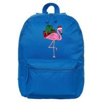 Greater Pink Flamingo Christmasn Xmas Santa Phoenicopteridae Gift 16 in Basic Backpack