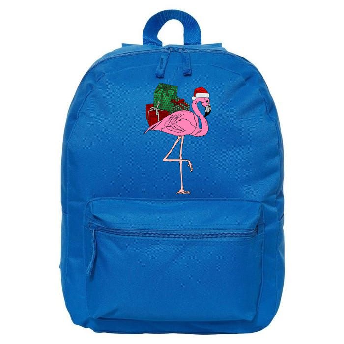 Greater Pink Flamingo Christmasn Xmas Santa Phoenicopteridae Gift 16 in Basic Backpack