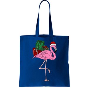 Greater Pink Flamingo Christmasn Xmas Santa Phoenicopteridae Gift Tote Bag