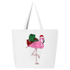 Greater Pink Flamingo Christmasn Xmas Santa Phoenicopteridae Gift 25L Jumbo Tote