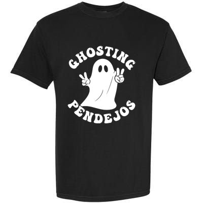 Ghosting Pendejos Funny Mexican Ghost Halloween Meme Garment-Dyed Heavyweight T-Shirt