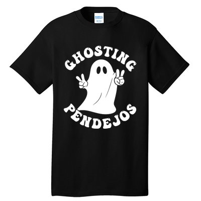 Ghosting Pendejos Funny Mexican Ghost Halloween Meme Tall T-Shirt