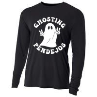 Ghosting Pendejos Funny Mexican Ghost Halloween Meme Cooling Performance Long Sleeve Crew