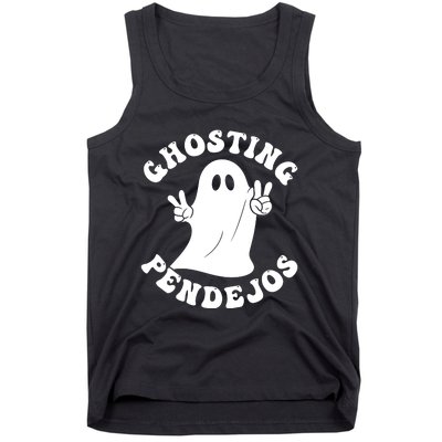 Ghosting Pendejos Funny Mexican Ghost Halloween Meme Tank Top