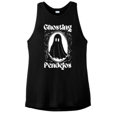 Ghosting Pendejos Funny Mexican Ghost Halloween Meme Ladies PosiCharge Tri-Blend Wicking Tank