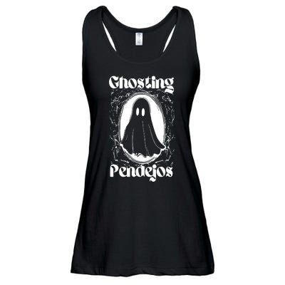 Ghosting Pendejos Funny Mexican Ghost Halloween Meme Ladies Essential Flowy Tank