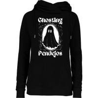 Ghosting Pendejos Funny Mexican Ghost Halloween Meme Womens Funnel Neck Pullover Hood