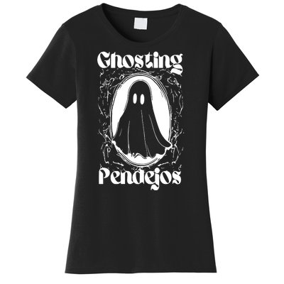 Ghosting Pendejos Funny Mexican Ghost Halloween Meme Women's T-Shirt