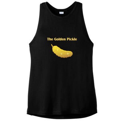 Golden Pickle, Fun Pickleball Shirt Ladies PosiCharge Tri-Blend Wicking Tank