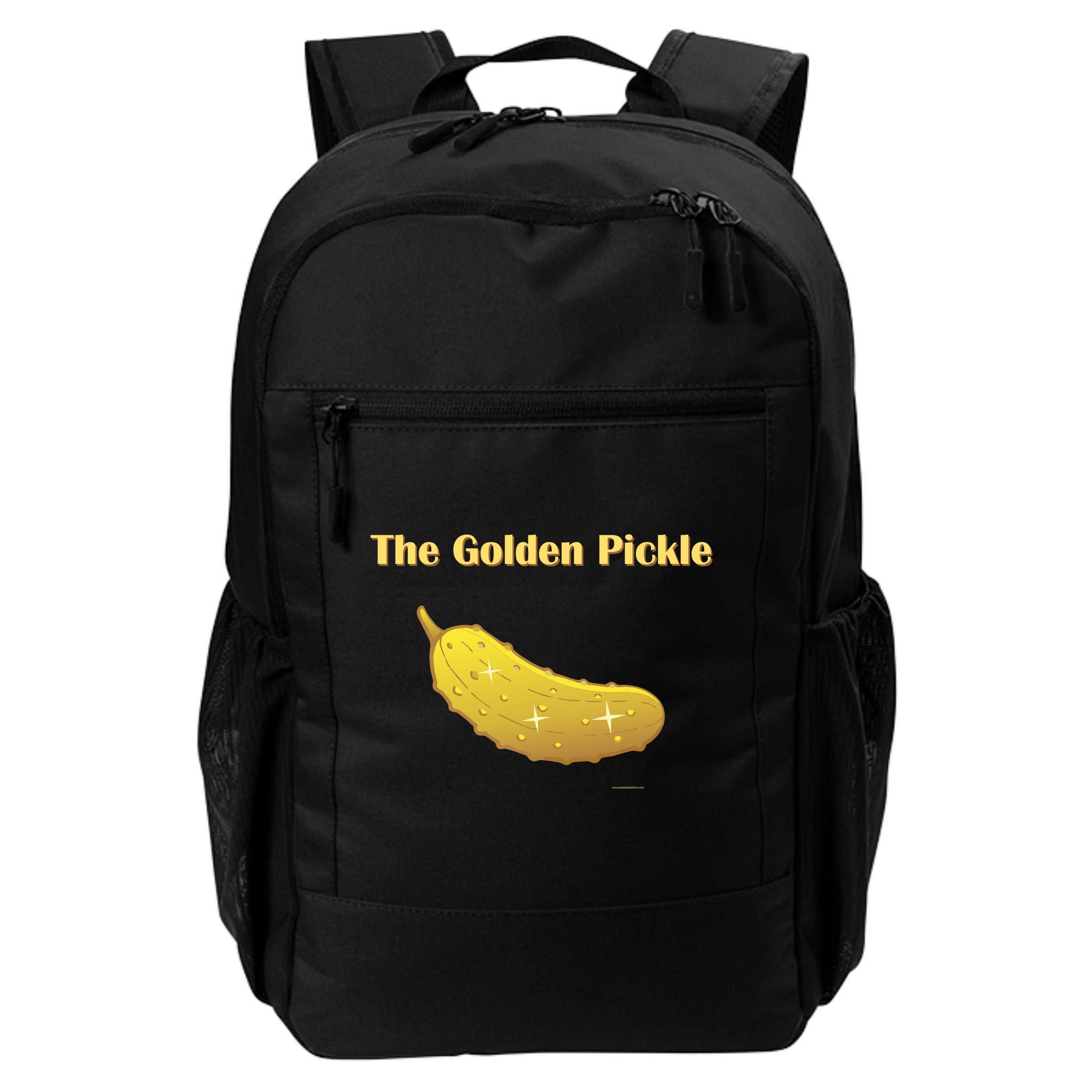 Golden Pickle, Fun Pickleball Shirt Backpack