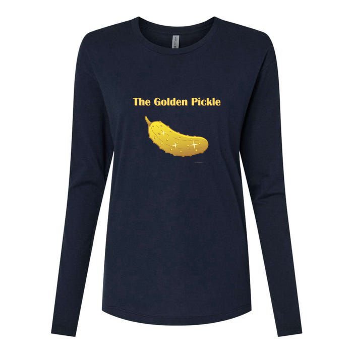 Golden Pickle, Fun Pickleball Shirt Womens Cotton Relaxed Long Sleeve T-Shirt