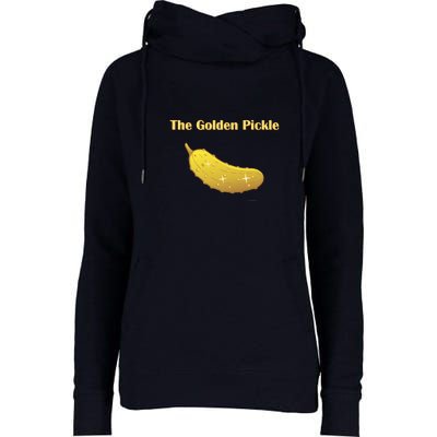 Golden Pickle, Fun Pickleball Shirt Womens Funnel Neck Pullover Hood