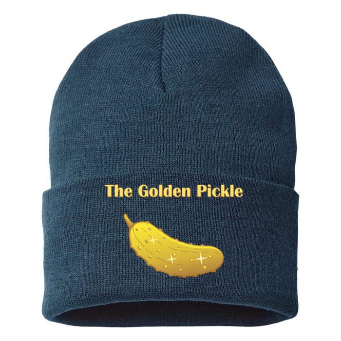 Golden Pickle, Fun Pickleball Shirt Sustainable Knit Beanie