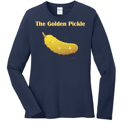 Golden Pickle, Fun Pickleball Shirt Ladies Long Sleeve Shirt