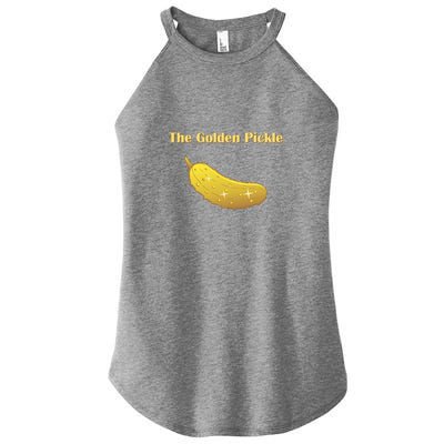 Golden Pickle, Fun Pickleball Shirt Women's Perfect Tri Rocker Tank