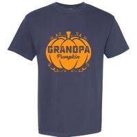 Grandpa Pumpkin Funny Halloween Family Costume Thanksgiving Garment-Dyed Heavyweight T-Shirt