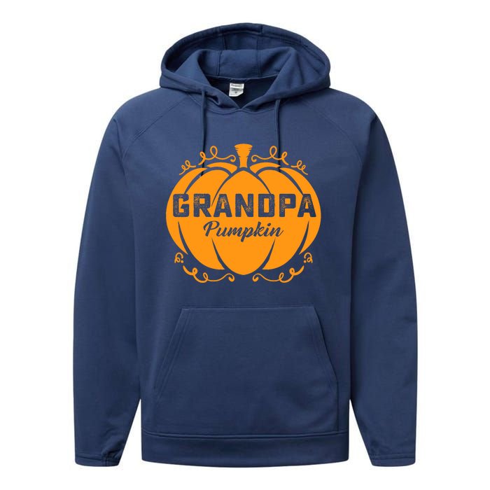 Grandpa Pumpkin Funny Halloween Family Costume Thanksgiving Performance Fleece Hoodie