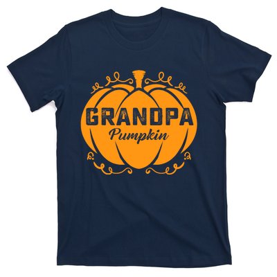 Grandpa Pumpkin Funny Halloween Family Costume Thanksgiving T-Shirt