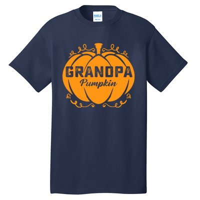 Grandpa Pumpkin Funny Halloween Family Costume Thanksgiving Tall T-Shirt